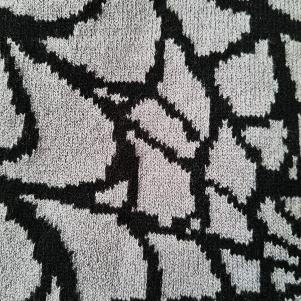 Grey & Black Spider Spiderweb Beanie Hat - Image 2
