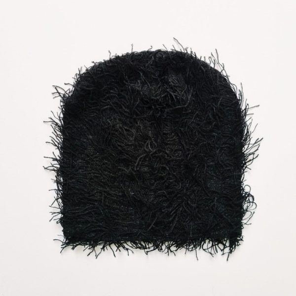 Cotton Distressed Shabby Beanie Hat - Image 3