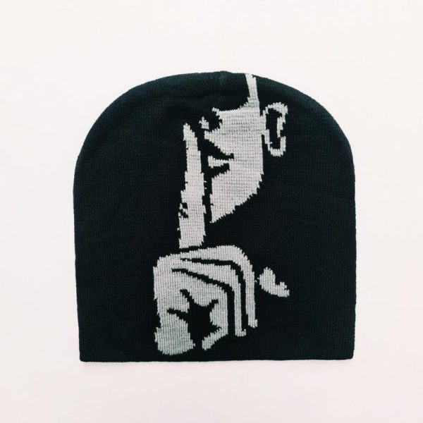 Abstract Graphic Beanie Hat