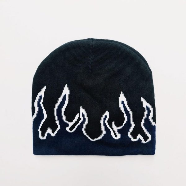 Flame Graphic Beanie Hat