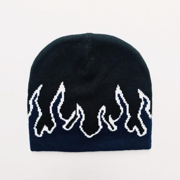 Flame Graphic Beanie Hat - Image 2