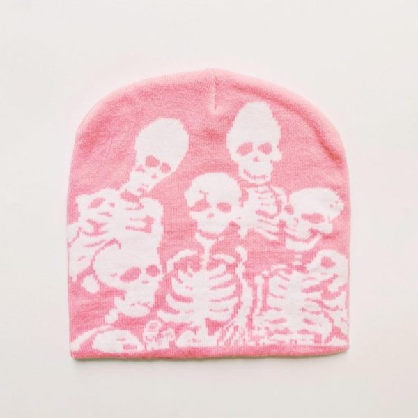 Spider Skull Skeleton Beanie Hat